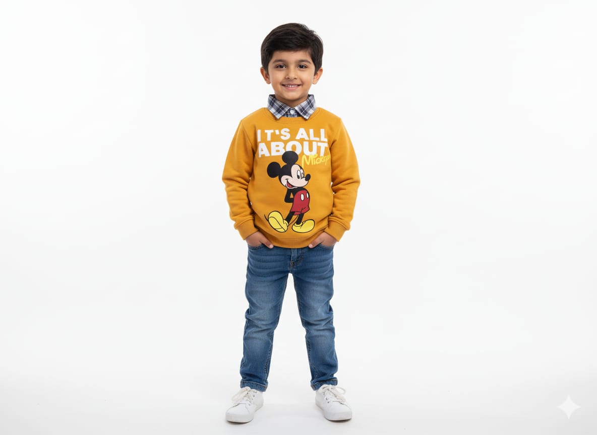 It All About Mustred Double Sweatshirt Boys