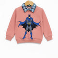 Batman Peach Double Sweatshirt Boys ( Factory )