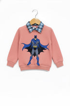 Batman Peach Double Sweatshirt Boys