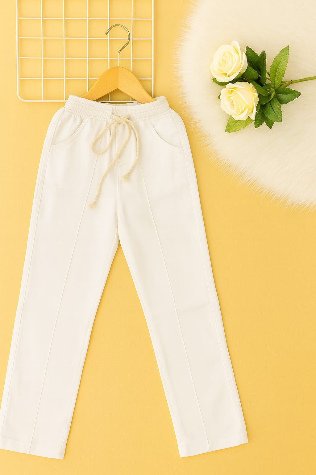 3 Pocket White Trouser Men's