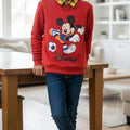 Disney Red Double Sweatshirt Boys R-392