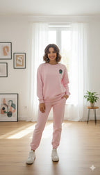 Doll Logo Baby Pink Track Suit