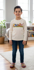 Minnie The Pooh Cream T-Shirt Boys