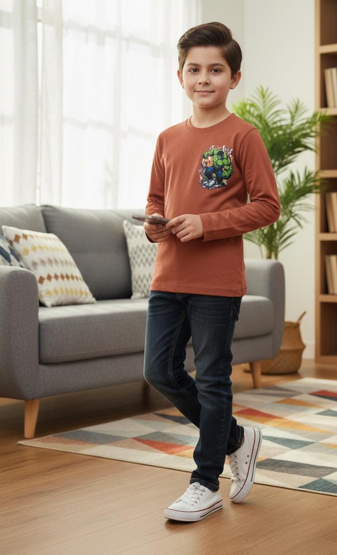 Hulk Logo Camel T-Shirt Boys