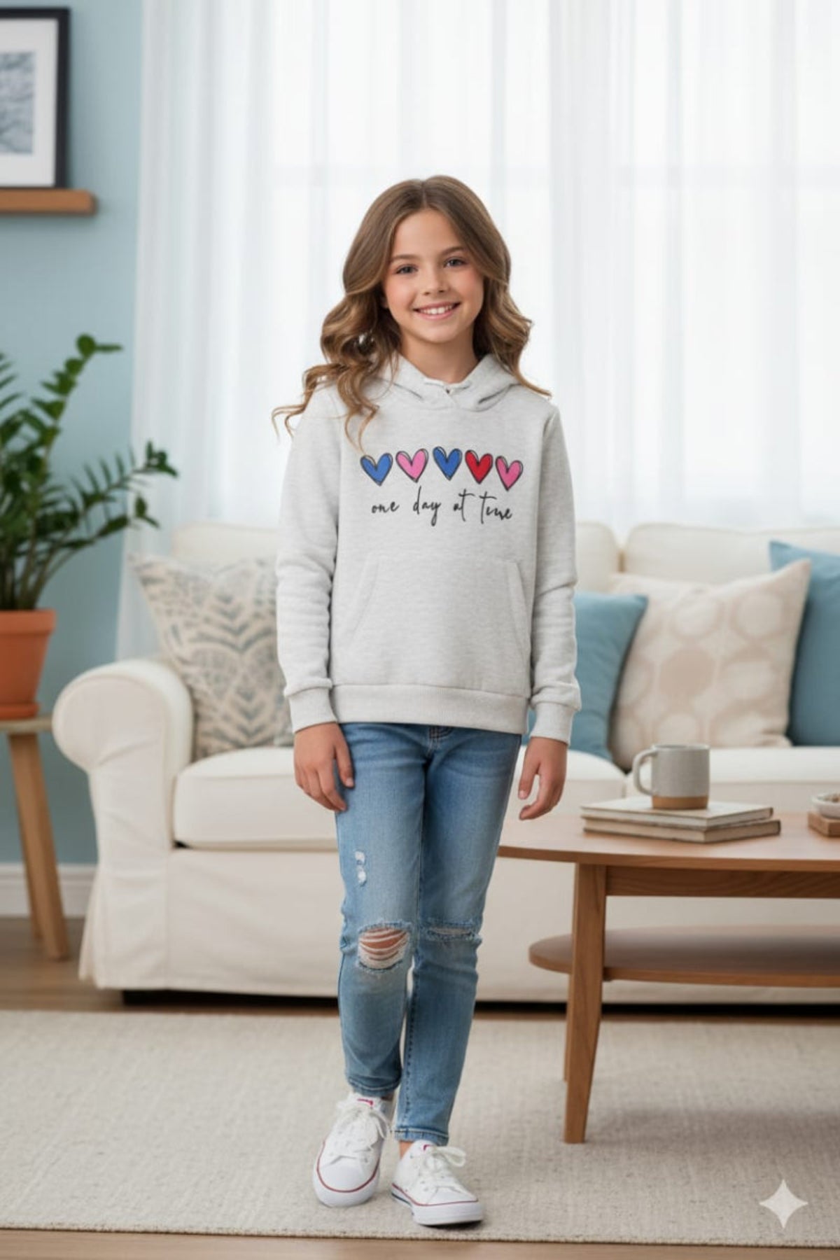 One Day Oatmeal Hoodies Girls