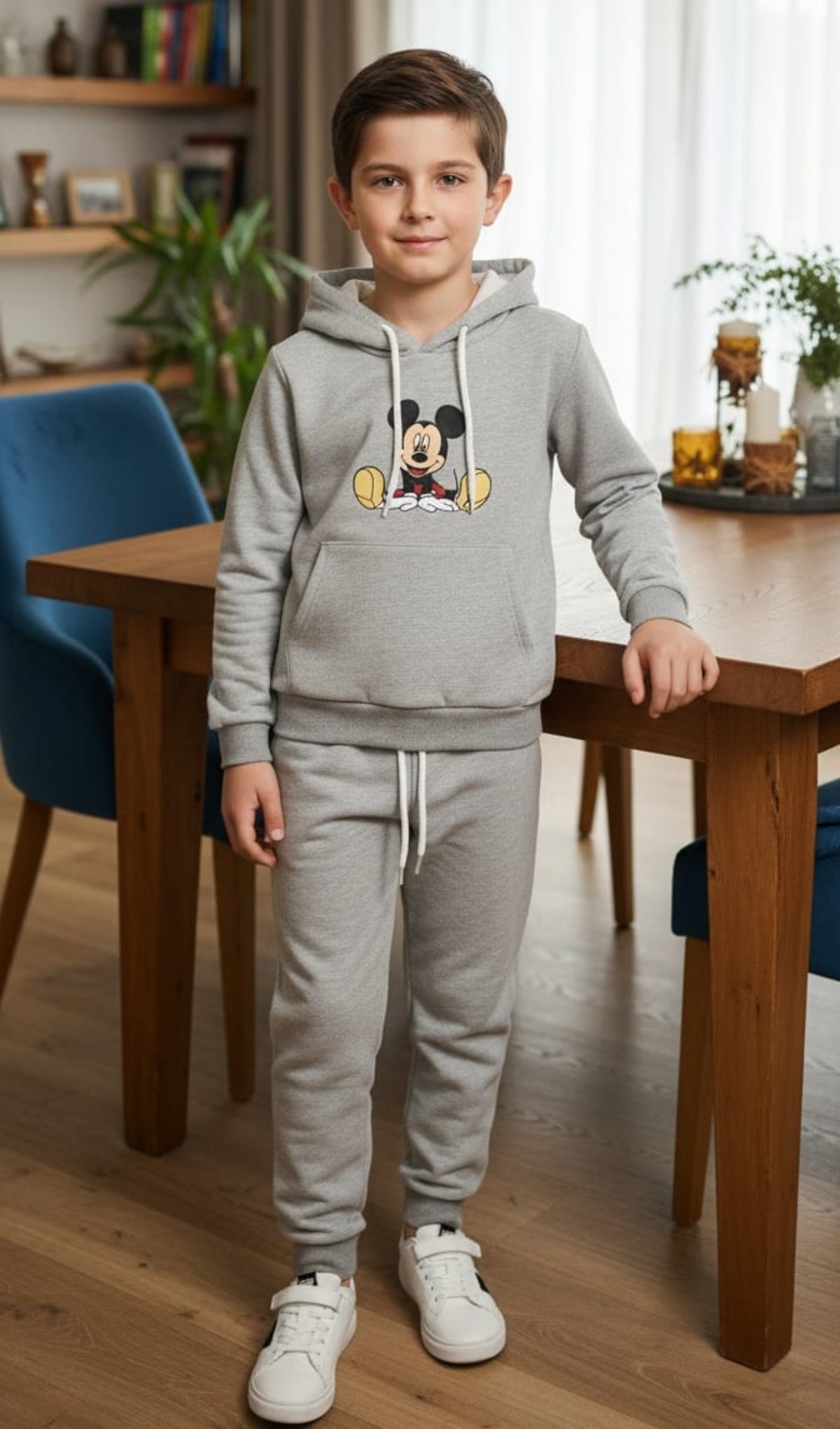 Mickey Mouse Oatmeal Hoodies Track-suit Boys