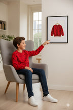 Hello Red Sweatshirt Boys