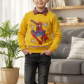 Spiderman Yellow Double Sweatshirt Boys ( R-226N )