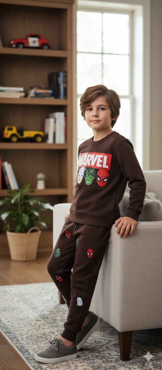 Marvel Chocolate Track-Suit Boys