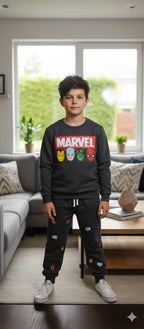 Marvel Charcoal Track-Suit Boys