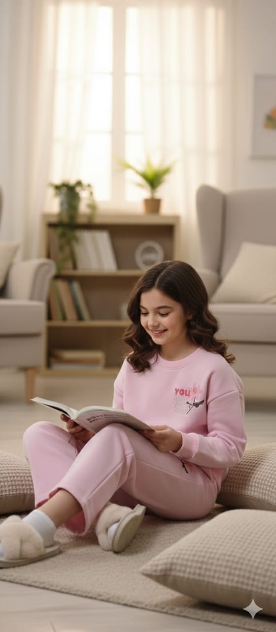 You Look Pretty Baby Pink Track-suit Girls