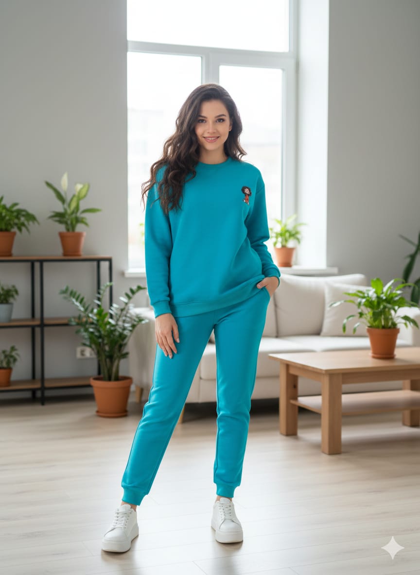 Doll Logo Teal Track Suit