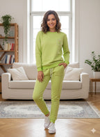 Flower Logo Lime Track Suit