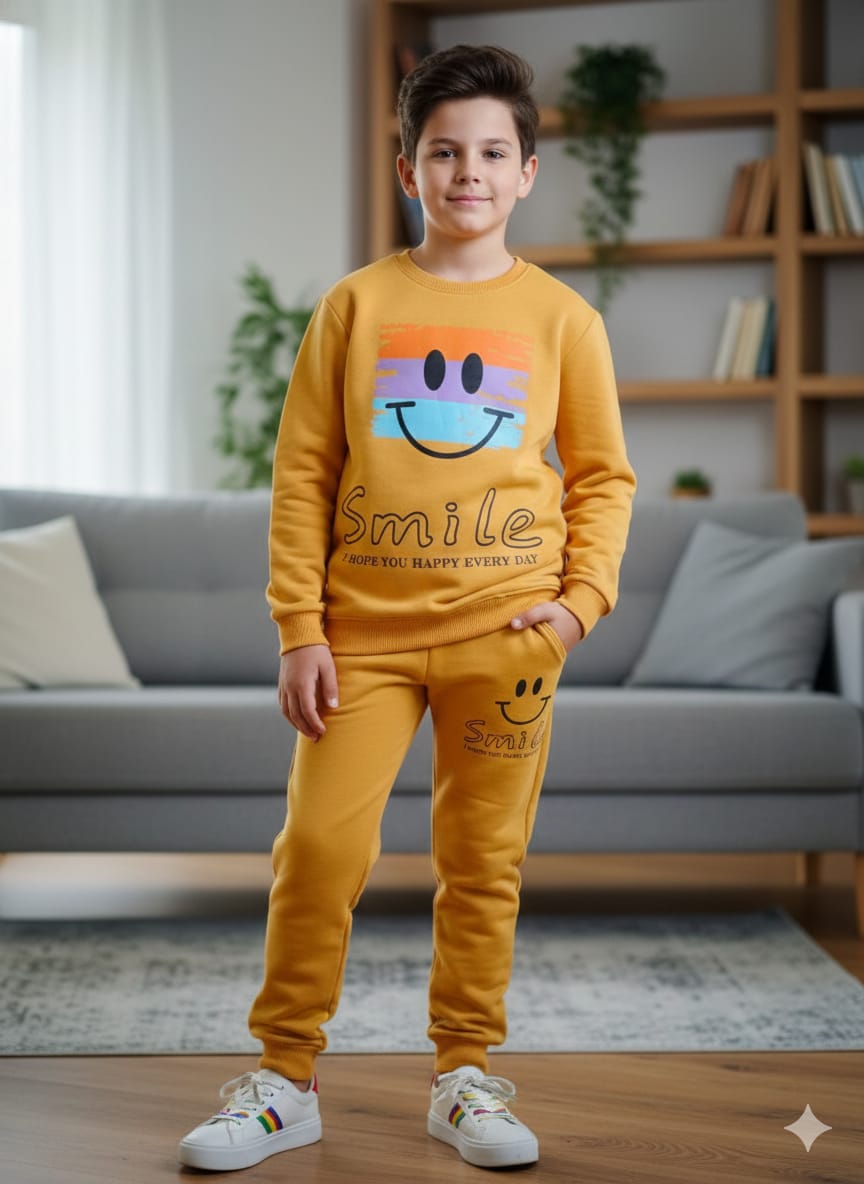 Smile Everyday Mustred Track-suit Boys