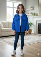 Two Pocket Royal Blue Jacket Girls