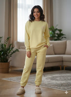 Flower Logo Lemon Track Suit