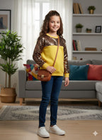 Starline Yellow Sweatshirt Girls ( Factory )