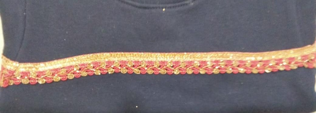 Sparkle Stripe Black Sweatshirt Girls ( Factory )