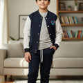 Stitch Icon Navy Baseball Track-Suit Boys (R-282 N)