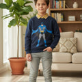 Batman Navy Double Sweatshirt Boys  ( R-100 ) ( Factory )
