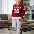 Fashion 76 Maroon Track-Suit Boys (R-255 N )