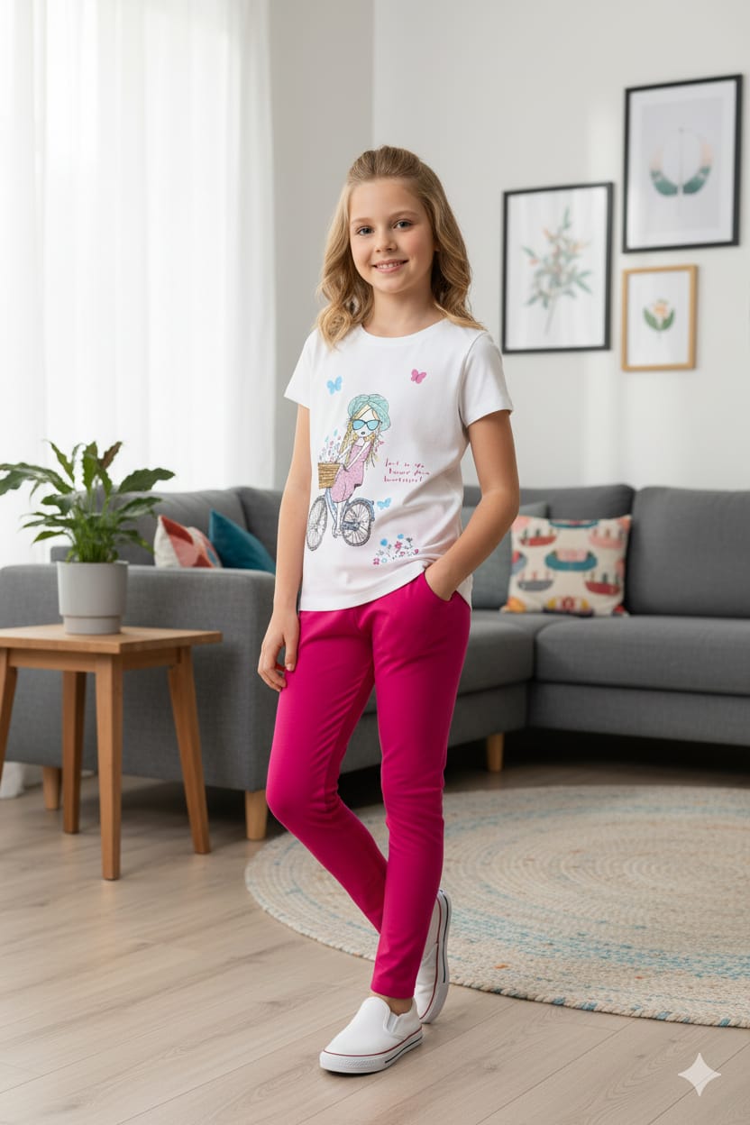 Doll With Butterfly White Trouser Shirt Girls (R-30 ) Factory