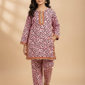 Black White Dots All Over Print Peach Pairs Girls ( R-188 ) Factory