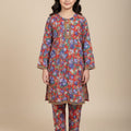 Multi Flower All Over Print Red Pairs Girls ( R-198 ) Factory