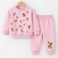Embroidery All Over Baby Pink Track-suit Girls ( R-50 )