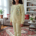 Two Side Embroidery Lemon Track-Suit Girls ( Factory )