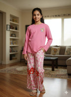 Doll Logo Baby Pink T-Shirt & Flapper Girls ( R-468 )