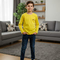 Back bencher Logo Yellow T-shirt- Boys(R-495,488)