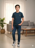 Back Bencher Logo Navy T-Shirt Boys(R  355)