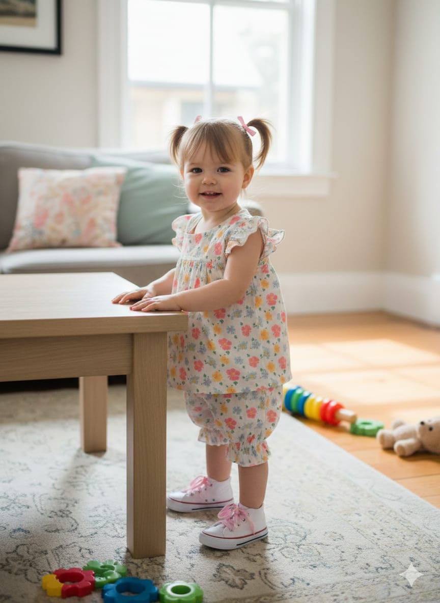 Red Yellow Flower Cream Frock Pairs New Born ( R-410 )