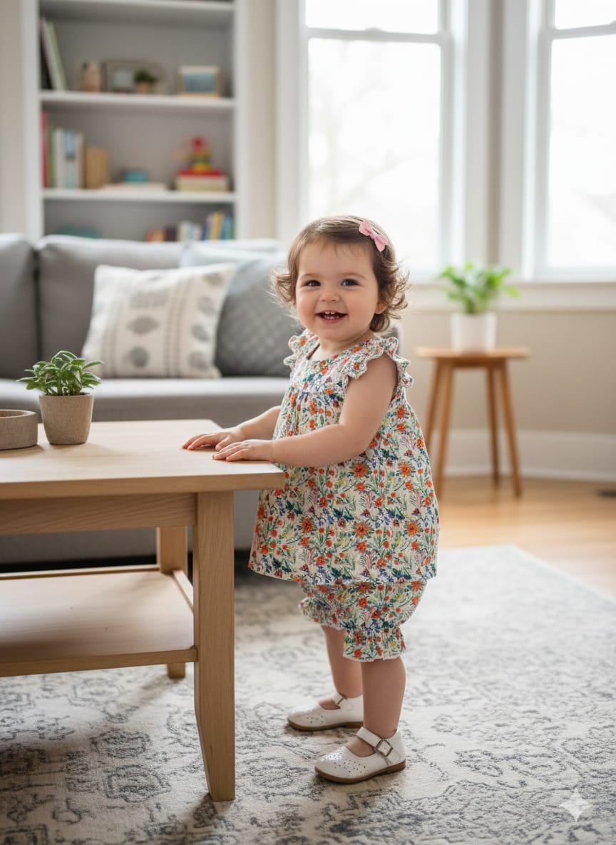 Multi Flower White Frock Pairs New Born ( R-394 )