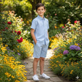 Light Sky Casual Nicker suit-Boys(-509)