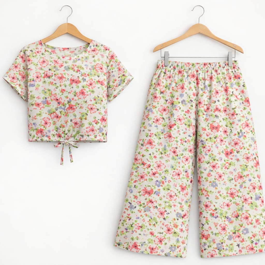 Peach Parrot Shade Half Sleeve Cream Skate Fish Girls ( R-216 )