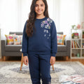 Right Side Embroidery Track suit- Girls