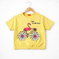 (Short Length)Flamingo Lemon  T-Shirt Girls ( Factory
