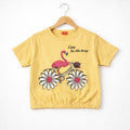 (Short Length)Flamingo Peach  T-Shirt Girls ( R-421 )