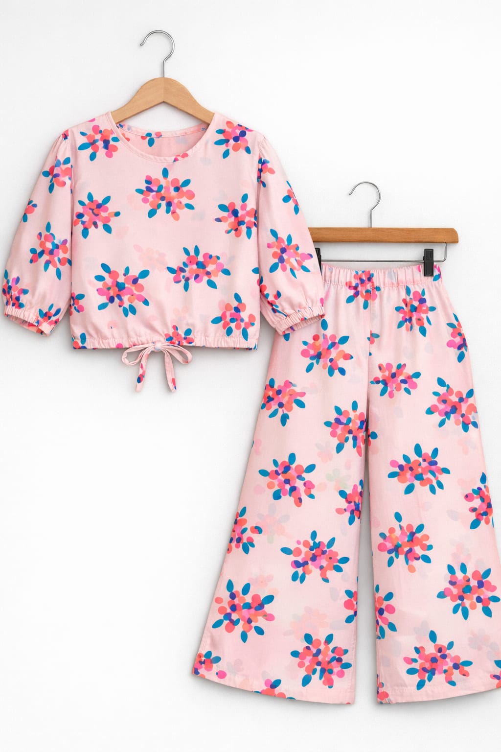 Multi Cherry Full Sleeve Baby Pink Skate Fish Girls ( R-339 )