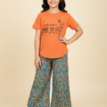Have To Be Perfect Orange T-Shirt & Flapper Girls ( R-452 N )