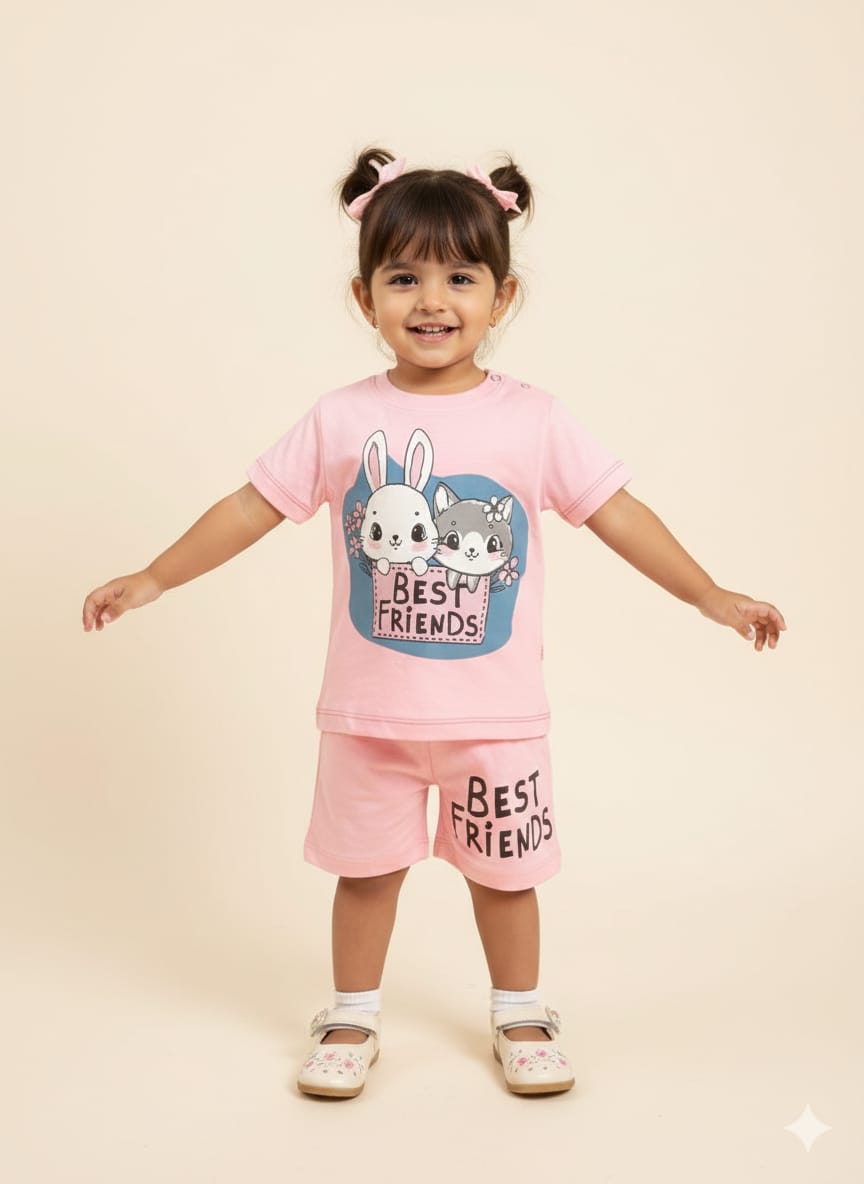 Best Friend Pink Nicker Suit New Born (R-541 )