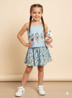 Dance Doll Sky Skirt Suit Girls ( R-533 )