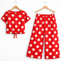 White Circle All Over Print Half sleeve Red Skate Fish Girls ( R-384,333 )
