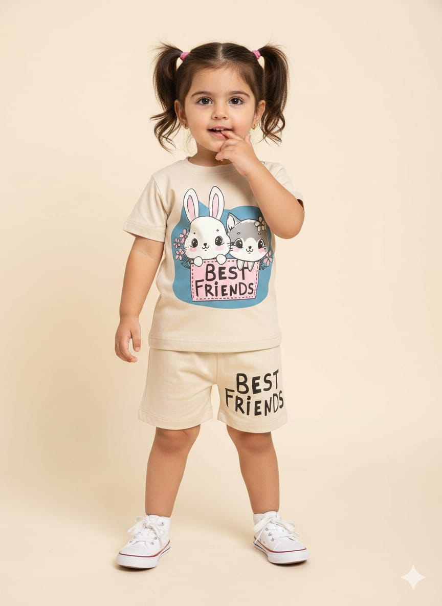 Best Friend Cream Nicker Suit New Born ( R-245 )
