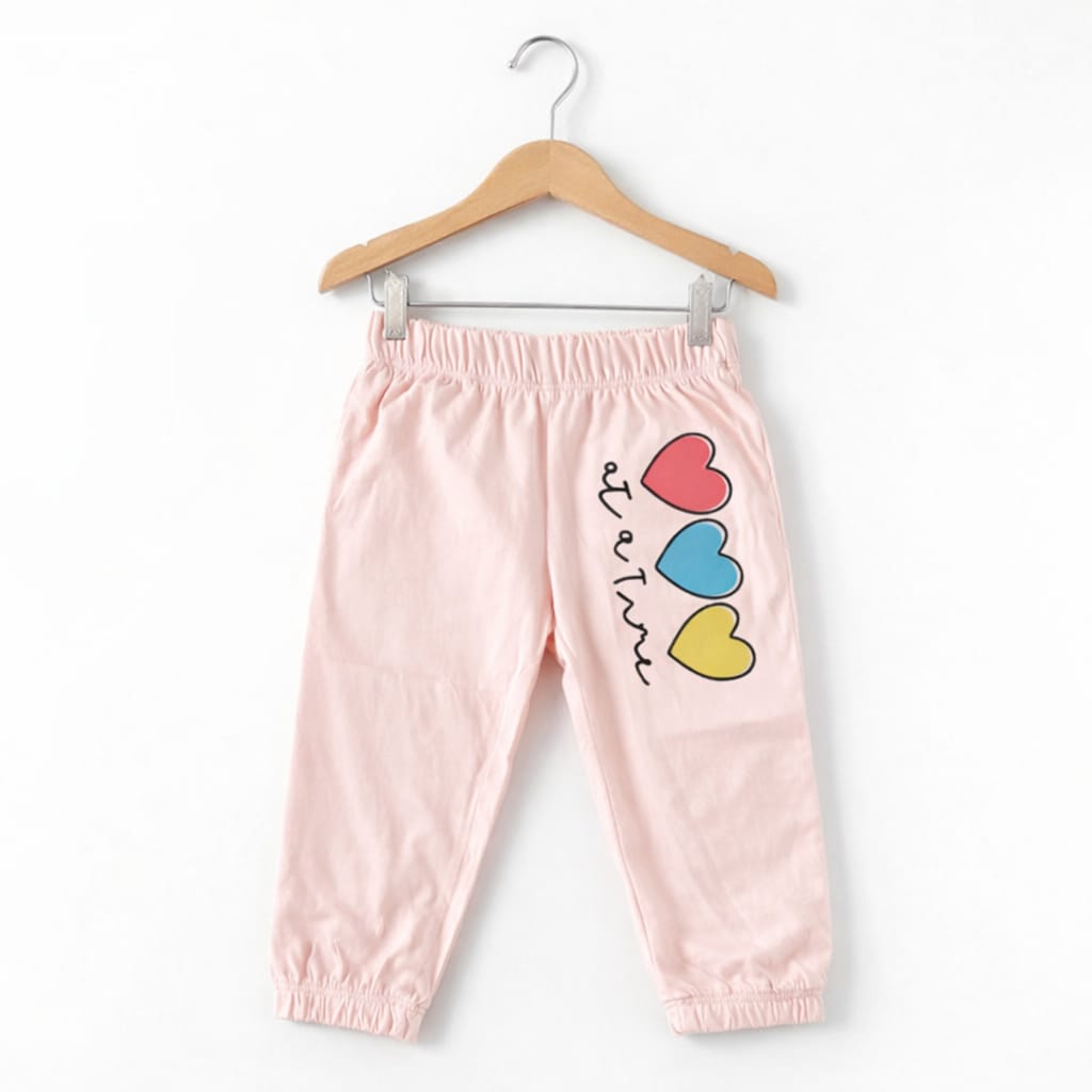 Three Heart Peach Cargo Trouser Girls ( R-454 )