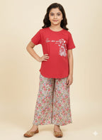 Love One Another Red T-Shirt & Flapper Girls ( R-498 )