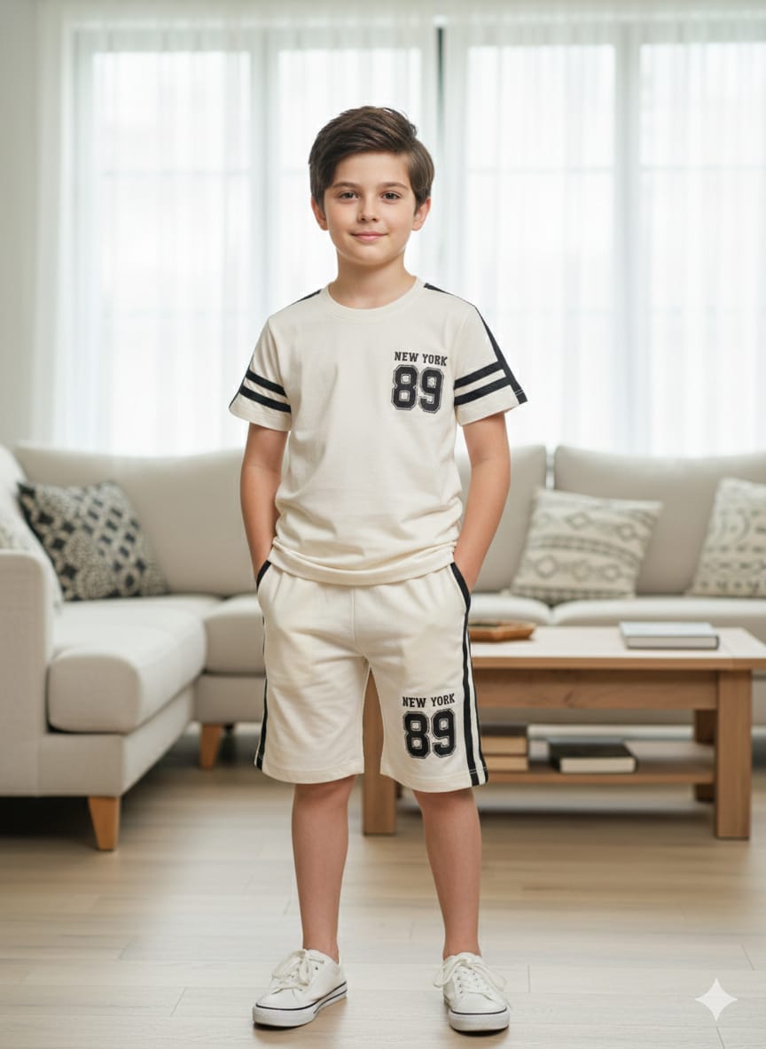 New York 89 Cream Nicker Suit Boys ( R-512 )