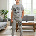 96 Los Angeles Oatmeal Trouser Shirt Boys ( R-415 )
